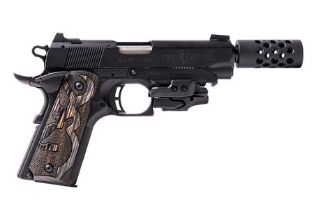 BROWNING FIREARMS 1911-22 Black Label 22LR Suppressor Ready Pistol with Muzzle Brake and Crimson Trace Laser