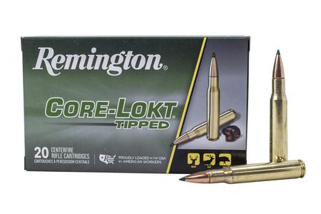 REMINGTON 30-06 Springfield 180 gr Core-Lokt Tipped 20/Box