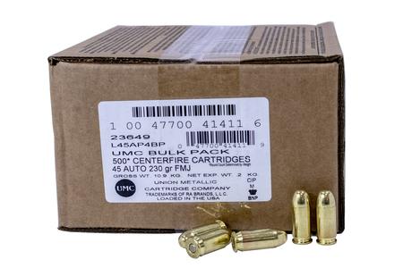 Remington 45 Auto 230 gr FMJ Bulk Pack Loose 500/Box