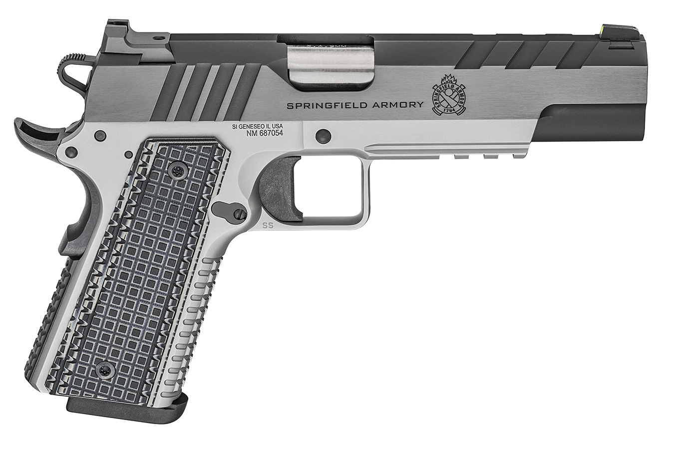 1911 EMISSARY 9MM FULL-SIZE PISTOL WITH STAINLESS FINISH AND G10 GRIPS