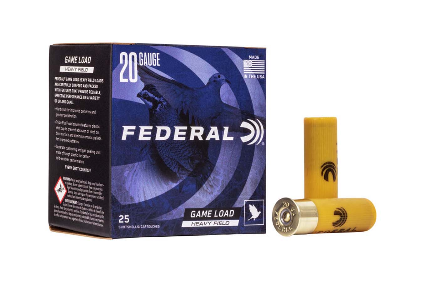 Federal 20 Gauge 2 3/4 in 1 oz 8 Shot Shotshell Game-Shok Upland 25/Box