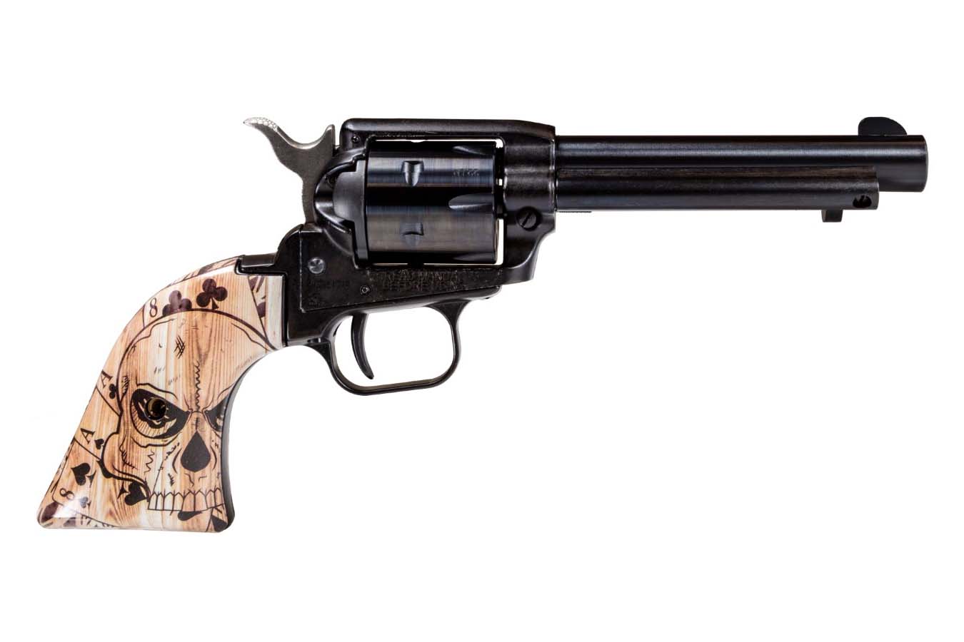 Heritage Rough Rider 22LR Rimfire Revolver with Deadmans Hand Grips and 4.75 Inch Barrel
