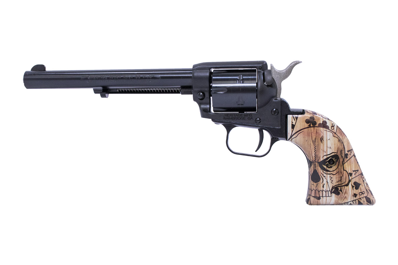 Heritage Rough Rider 22LR Rimfire Revolver with Deadmans Hand Grips and 6.5 Inch Barrel