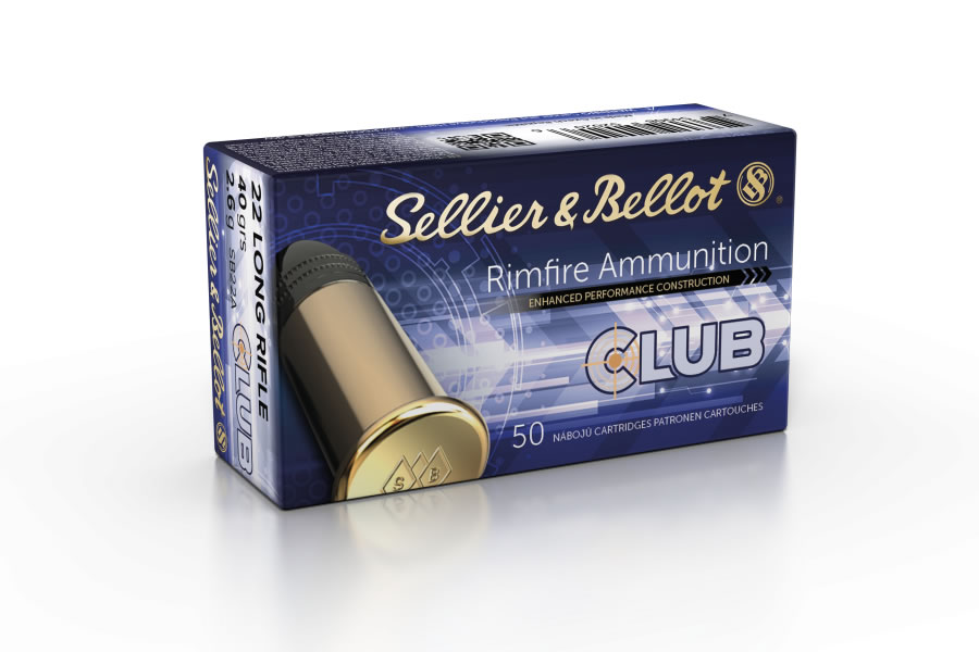 SELLIER AND BELLOT 22LR 40 GR LEAD ROUND NOSE CLUB 50/BOX