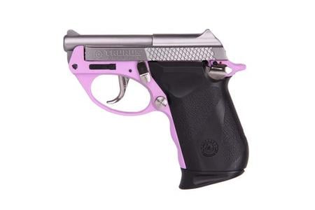 TAURUS PT-22 22LR Pistol with Lavender Frame and Stainless Slide