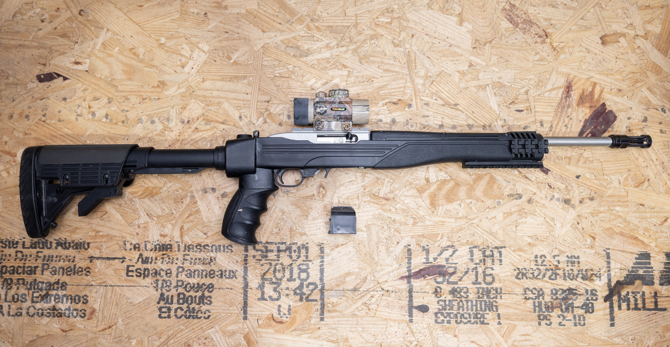 RUGER 10/22 I-TAC 22LR Police Trade-In Rifle w/Stainless Barrel, Red Dot Sight, Folding Stock