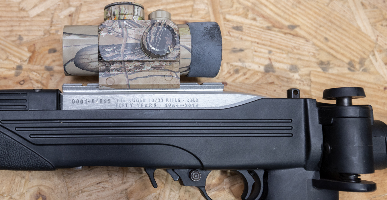 RUGER 10/22 I-TAC 22LR Police Trade-In Rifle w/Stainless Barrel, Red Dot Sight, Folding Stock