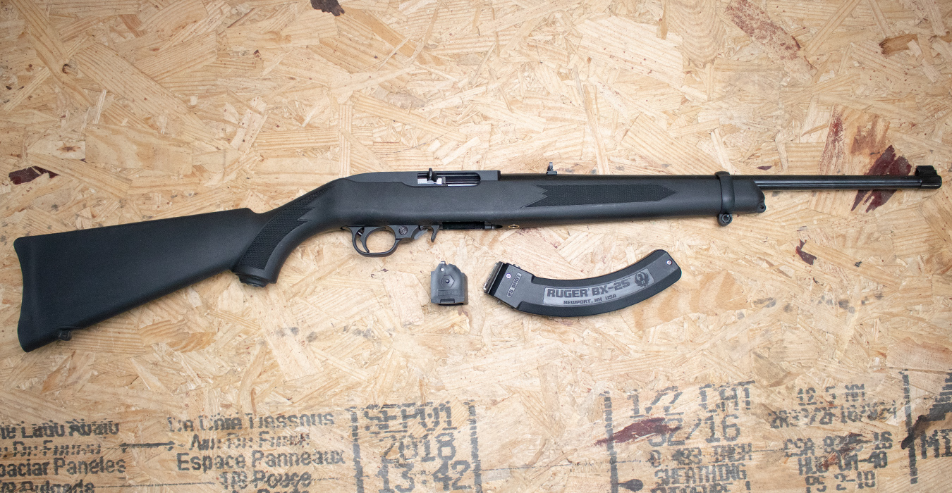 RUGER 10/22 22 LR Police Trade-In Rifle w/Synthetic Stock, Two Mags