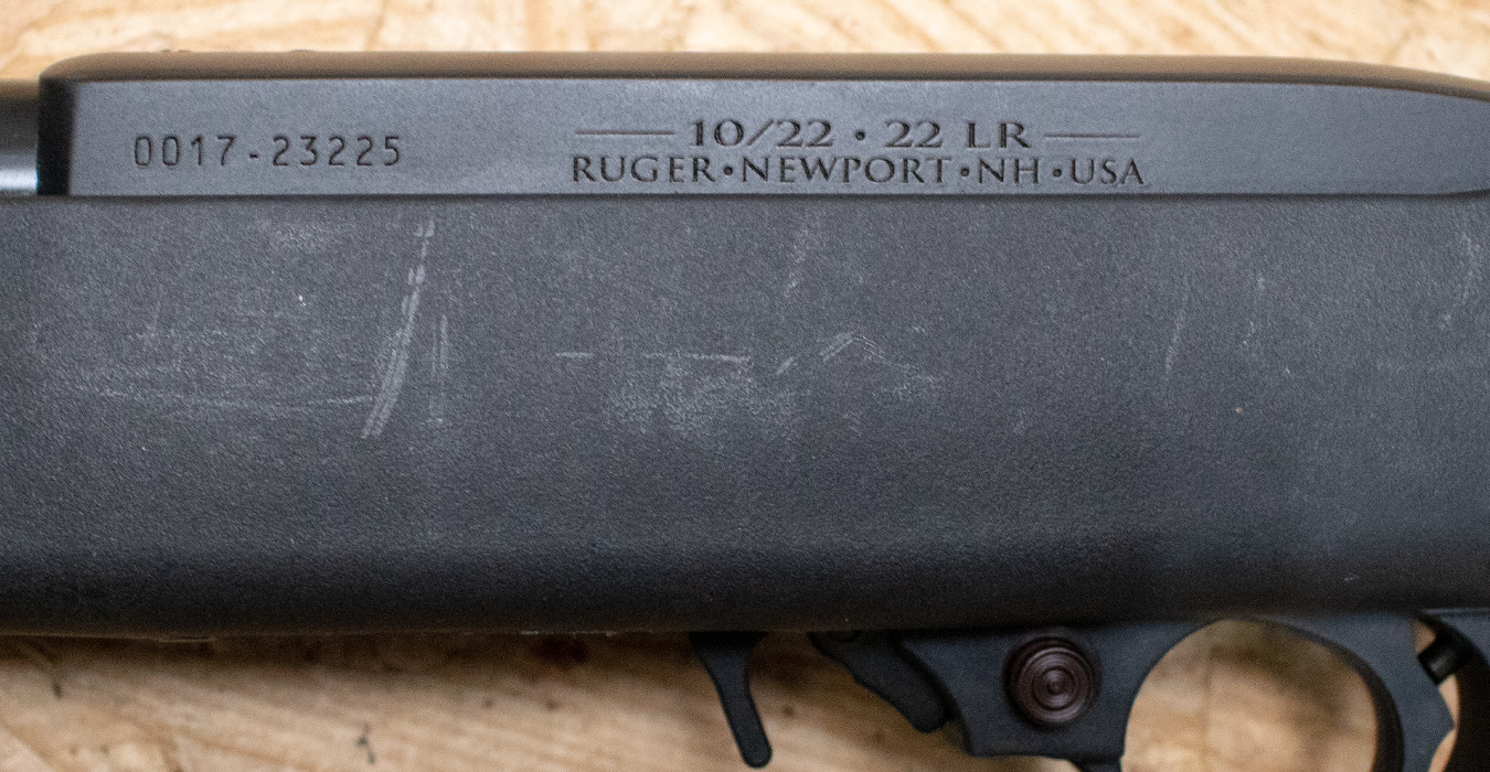 RUGER 10/22 22 LR Police Trade-In Rifle w/Synthetic Stock, Two Mags