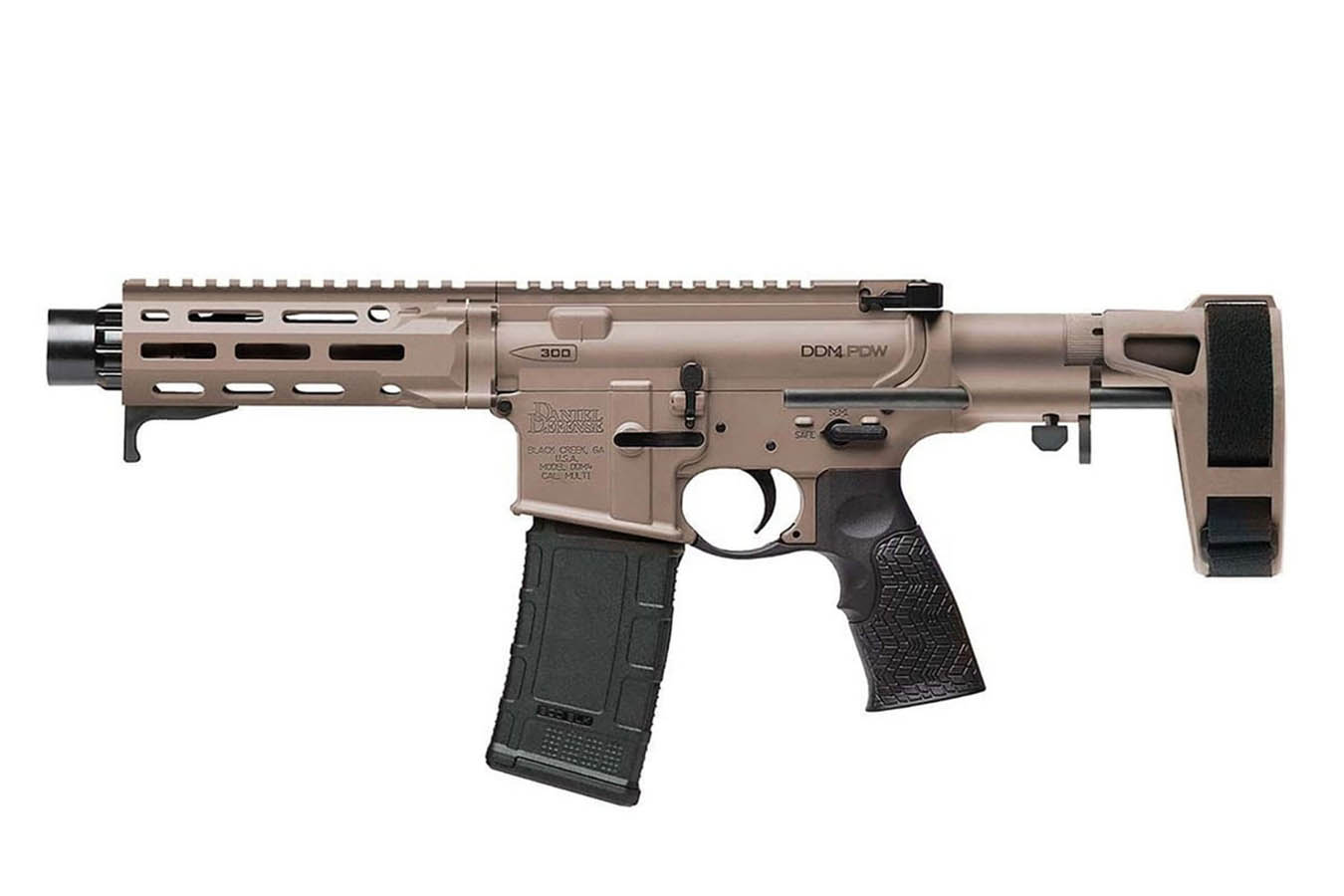 DANIEL DEFENSE DDM4 PDW 300 Blackout AR Pistol with FDE Finish