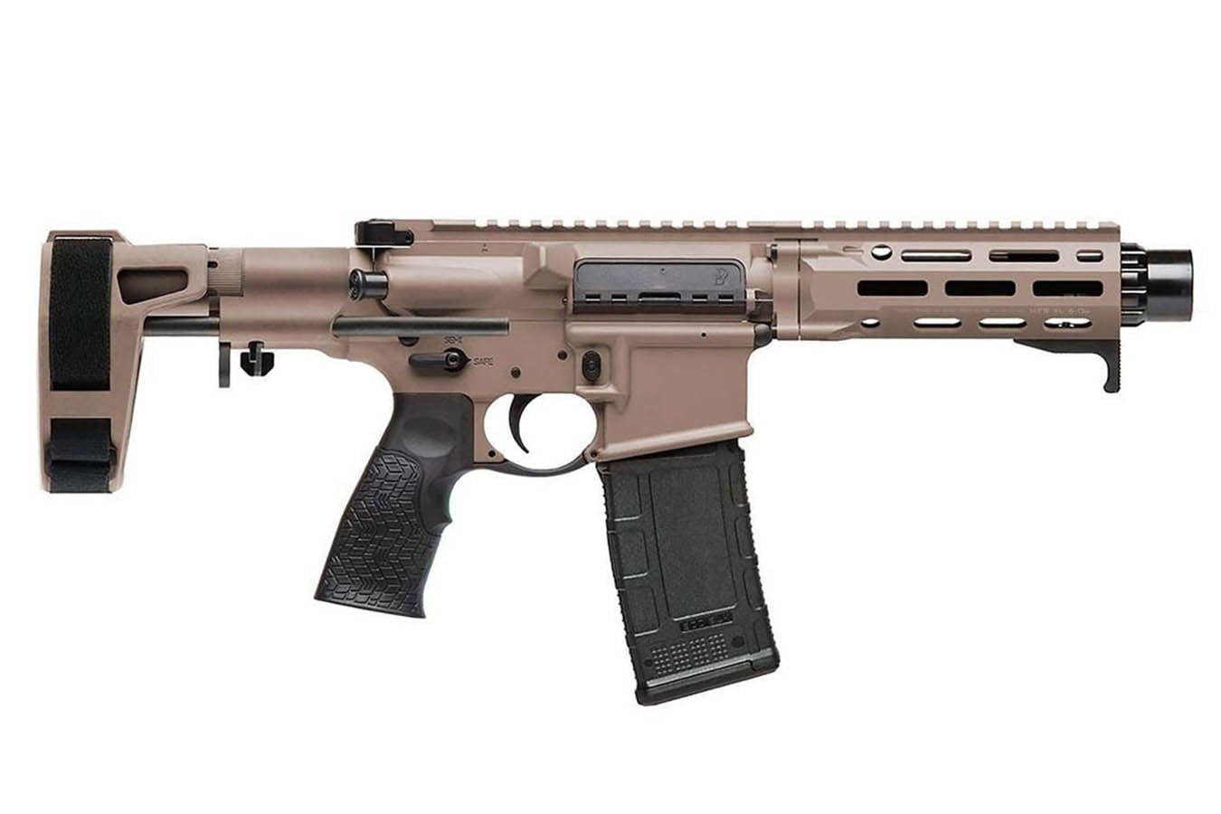 DANIEL DEFENSE DDM4 PDW 300 Blackout AR Pistol with FDE Finish