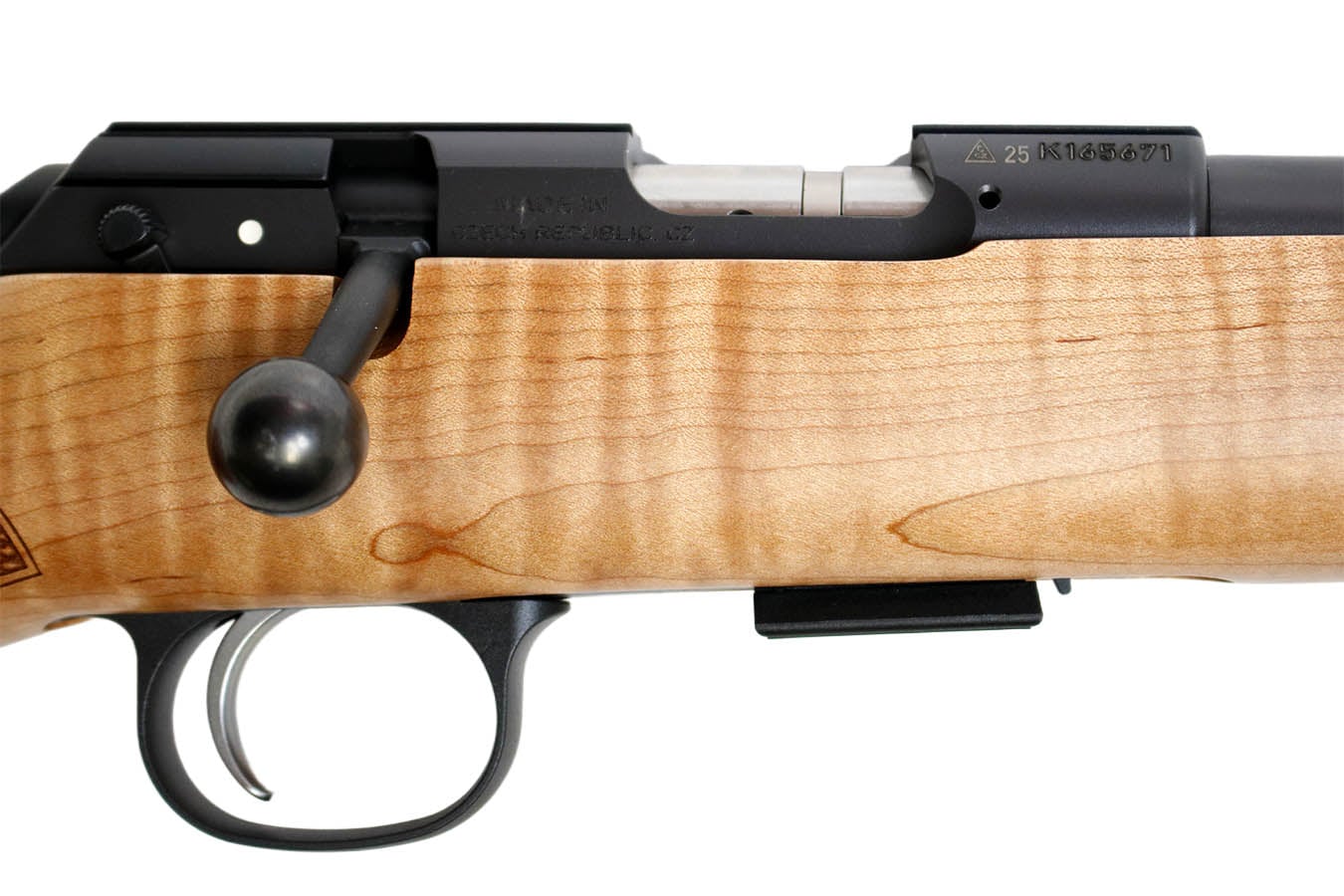 CZ 457 American 22LR Bolt-Action Rifle with AAAA Maple Stock and Threaded Barrel