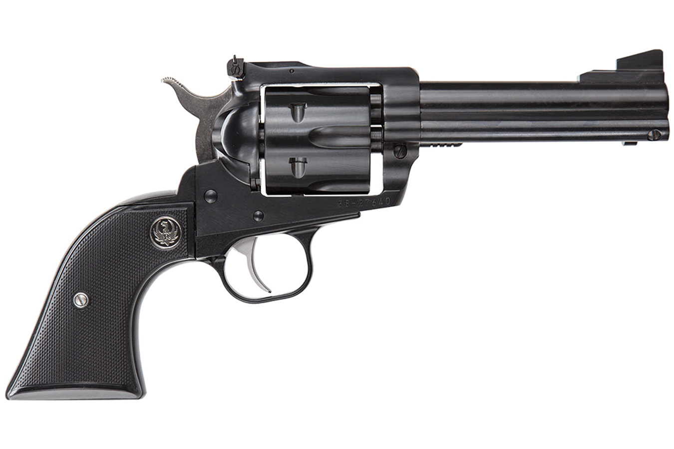 RUGER New Model Blackhawk 357 Magnum Revolver with Black Checkered Hard Rubber Grips