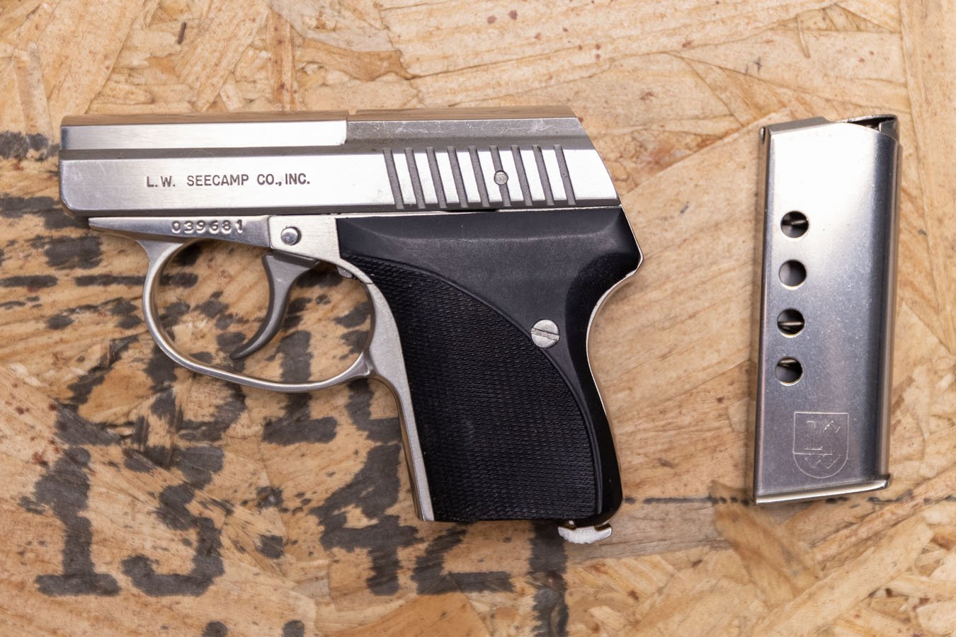 SEECAMP LWS-32 32 ACP Police Trade-In Pistol Stainless Steel