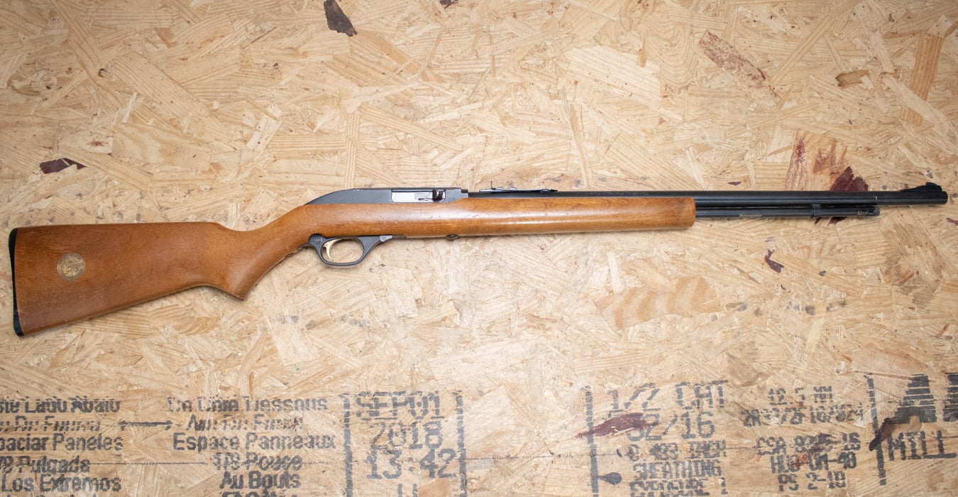 MARLIN 60W 22LR Police Trade-In Rifle with Gold Trigger and Medallion