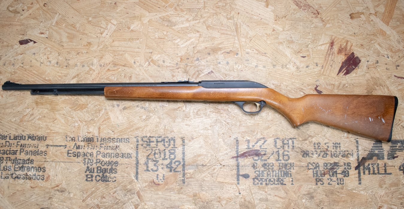 MARLIN 60W 22LR Police Trade-In Rifle with Gold Trigger and Medallion