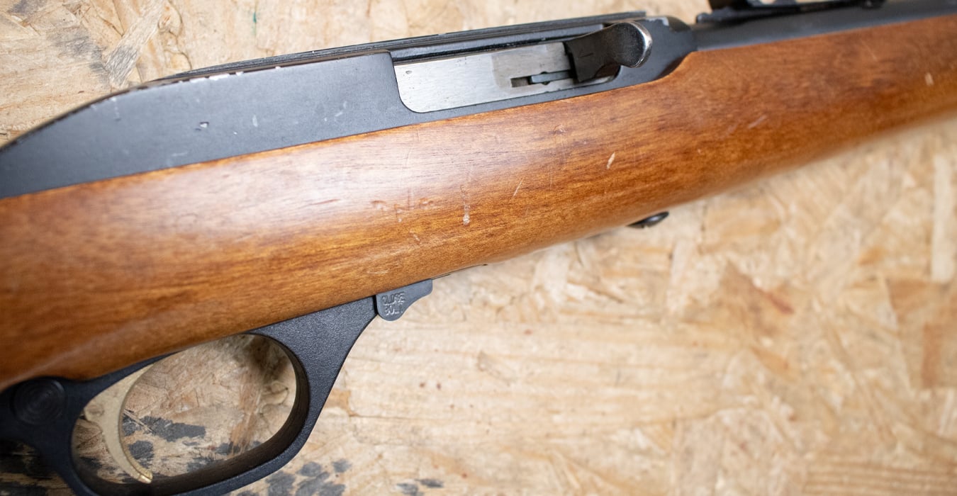 MARLIN 60W 22LR Police Trade-In Rifle with Gold Trigger and Medallion