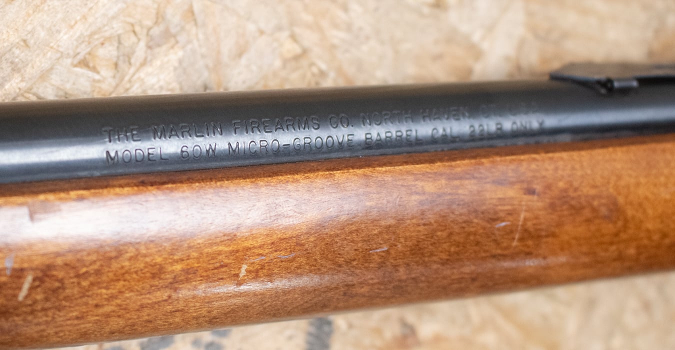 MARLIN 60W 22LR Police Trade-In Rifle with Gold Trigger and Medallion