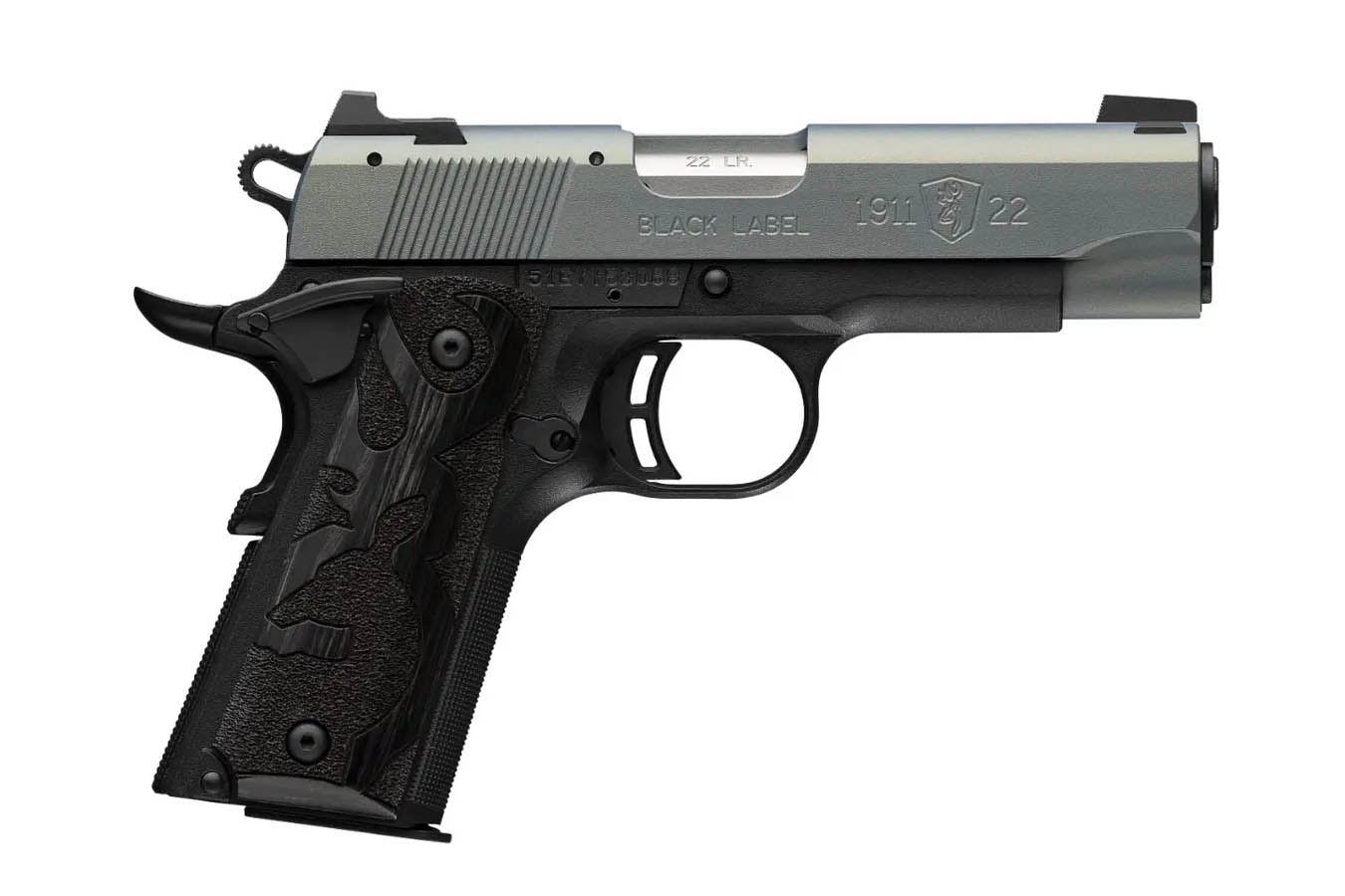 BROWNING FIREARMS Black Label 1911 22 LR Pistol With Northen Lights Cerakote Serrated Alumminum Slide 