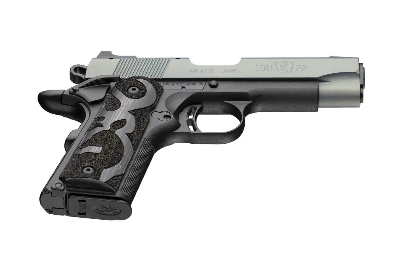 BROWNING FIREARMS Black Label 1911 22 LR Pistol With Northen Lights Cerakote Serrated Alumminum Slide 