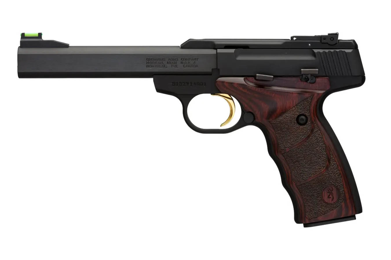 BROWNING FIREARMS Buck Mark Plus Rosewood UDX 22LR Pistol (California Compliant)