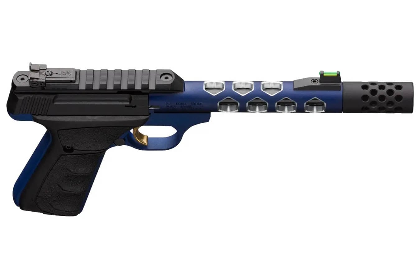 Browning Buck Mark Plus Vision Blue 22LR Suppressor Ready Rimfire Pistol