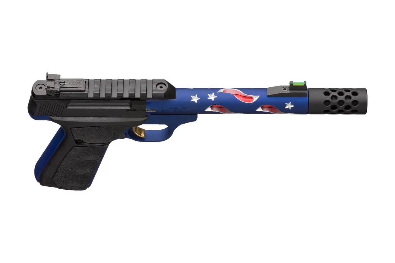 BROWNING FIREARMS Buck Mark Plus Vision Americana 22LR Rimfire Pistol with American Flag Theme