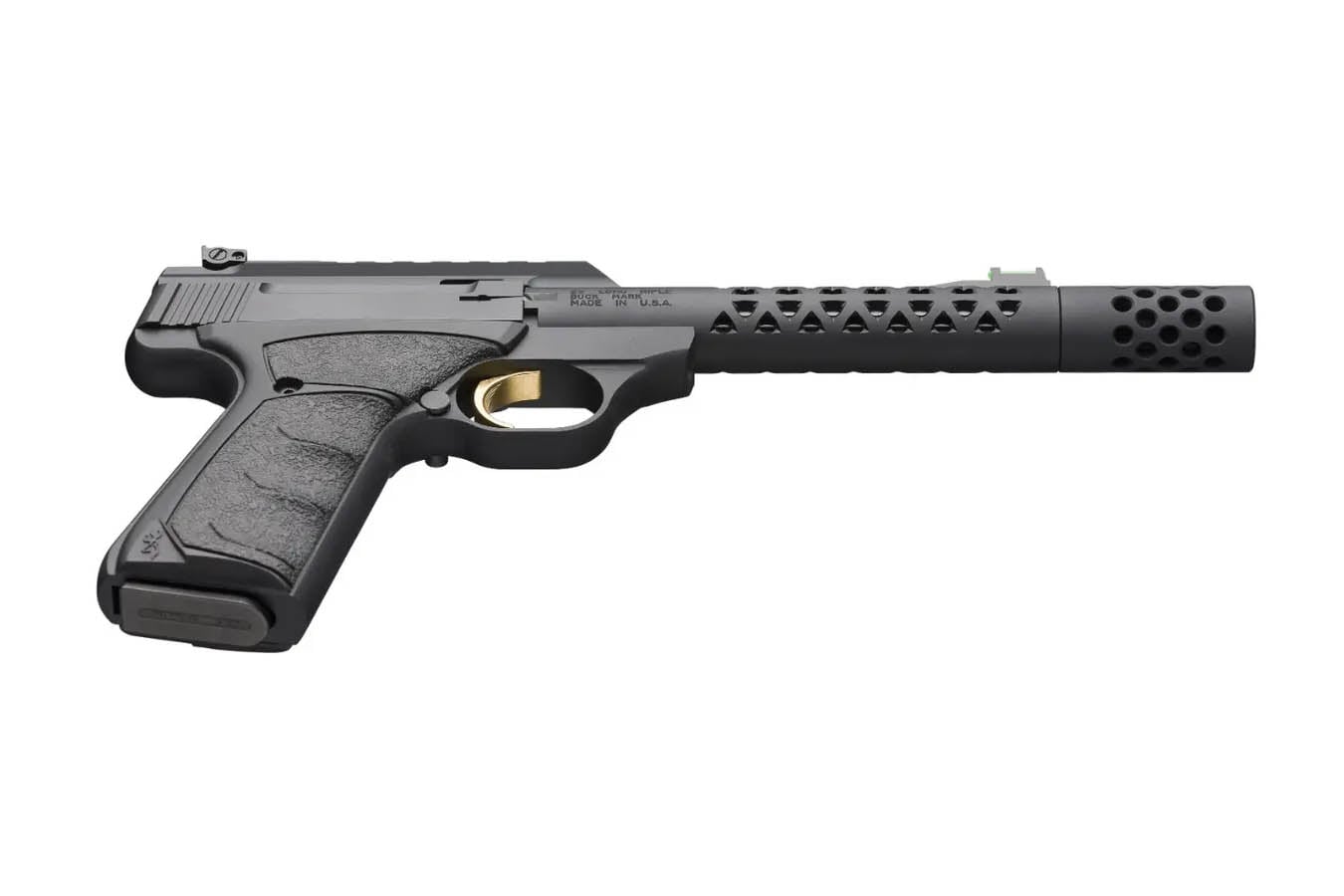 BROWNING FIREARMS Buck Mark Plus Vision Triad 22LR Semi-Auto Pistol w/Muzzle Brake