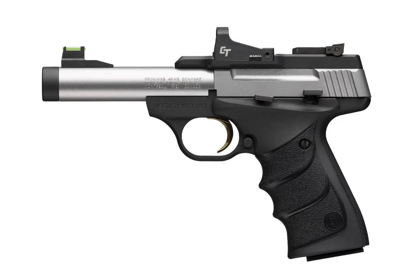 Browning Buck Mark Micro Bull SR 22LR Semi-Auto Pistol with Crimson Trace Red Dot
