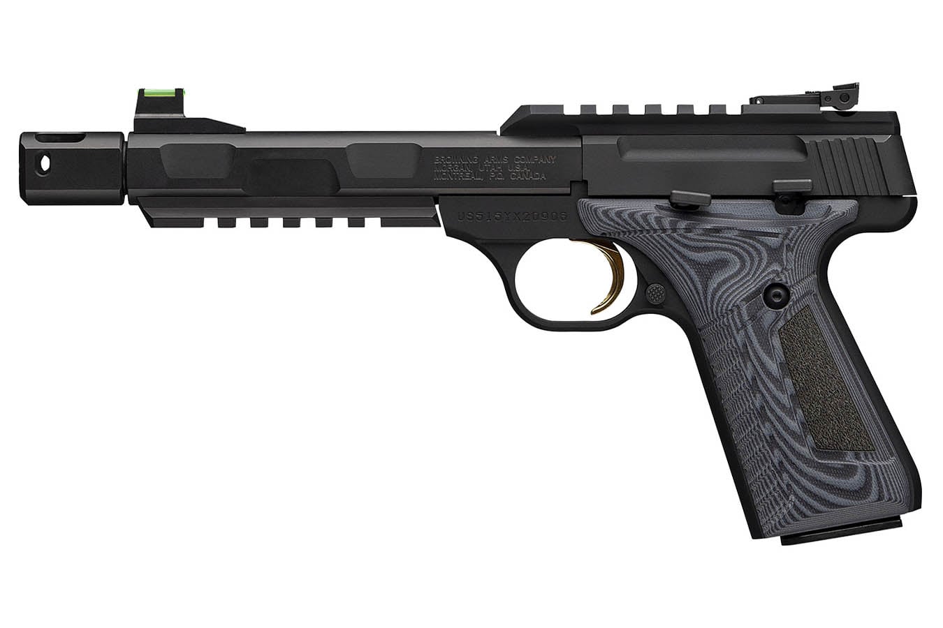 BROWNING FIREARMS Buck Mark Contour Pro 22LR Semi-Auto Pistol with 5.9 Inch Barrel and Compensator