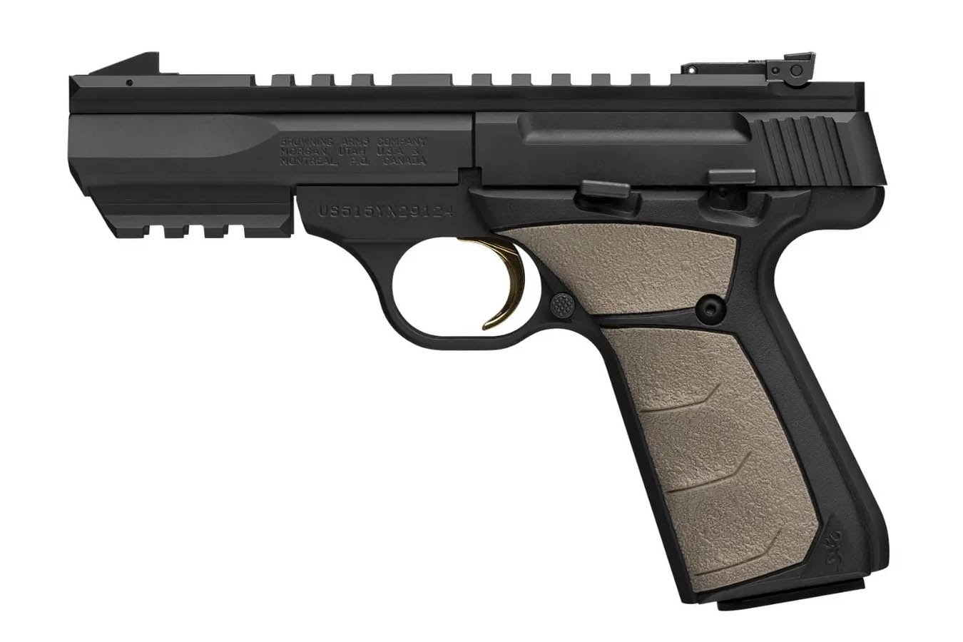 BROWNING FIREARMS Buck Mark Black Label 22LR Semi Automatic Pistol with FDE Grip