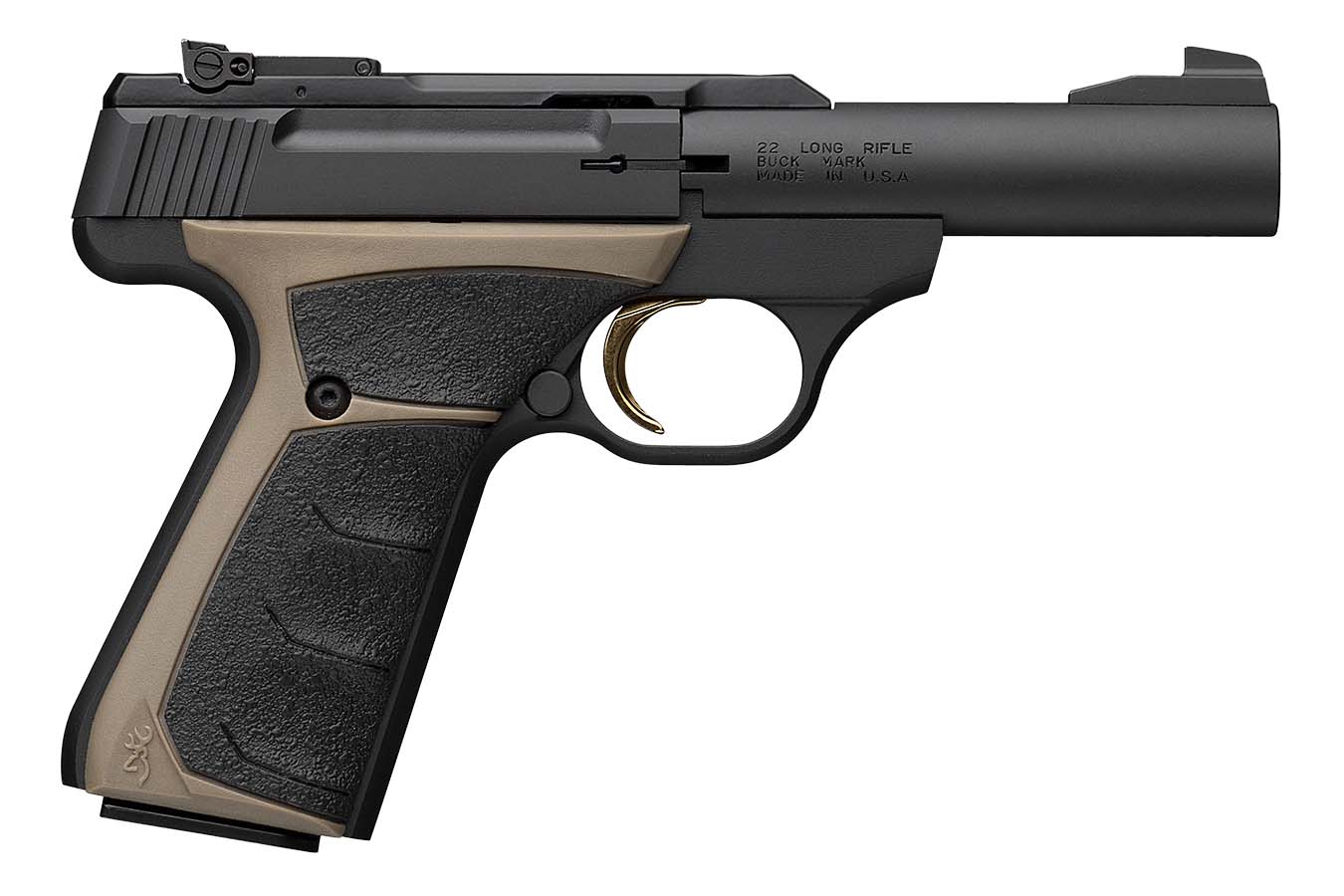 BROWNING FIREARMS Buck Mark Micro Bull 22 LR Semi-Auto Pistol with FDE Grips