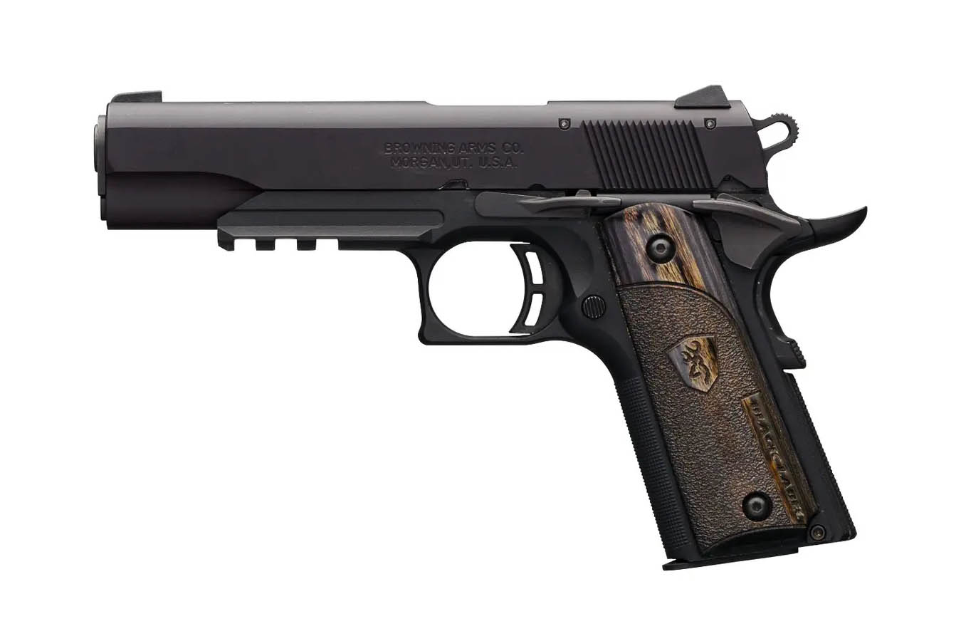 BROWNING FIREARMS 1911-22 Black Label 22LR Full-Size Rimfire Pistol with Rail