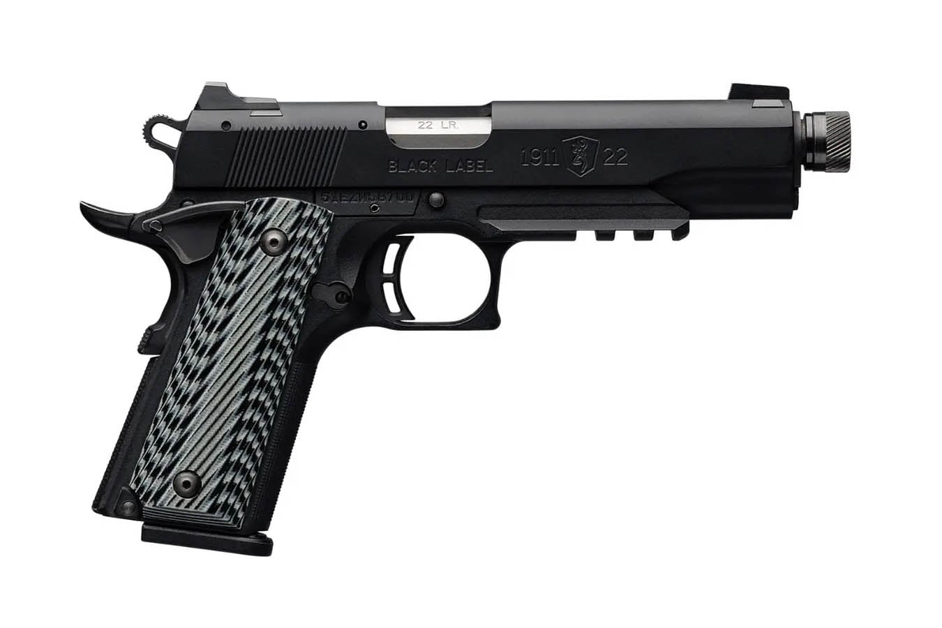 BROWNING FIREARMS 1911-22 Black Label 22LR Rimfire Pistol with Threaded Barrel