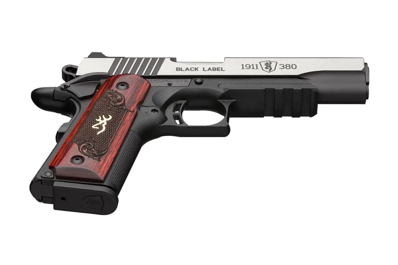 Browning 1911-380 Black Label Medallion Pro 380 ACP Pistol with Rosewood Colored Laminate