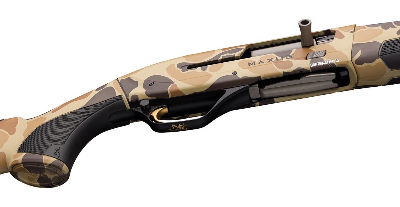 BROWNING FIREARMS Maxus II 12 Gauge Semi-Auto Shotgun with 28 Inch Barrel and Vintage Tan Camo Finish