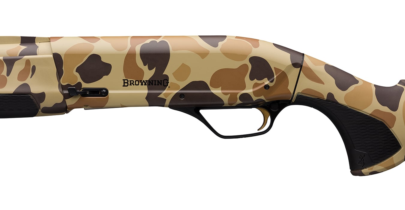BROWNING FIREARMS Maxus II 12 Gauge Semi-Auto Shotgun with 28 Inch Barrel and Vintage Tan Camo Finish