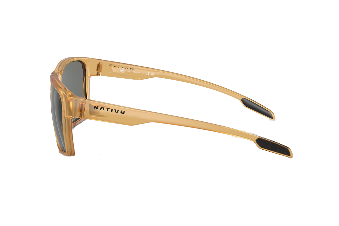 Native Eyewear Breck Topaz Crystal Frame with Grey Polarized Lenses ...