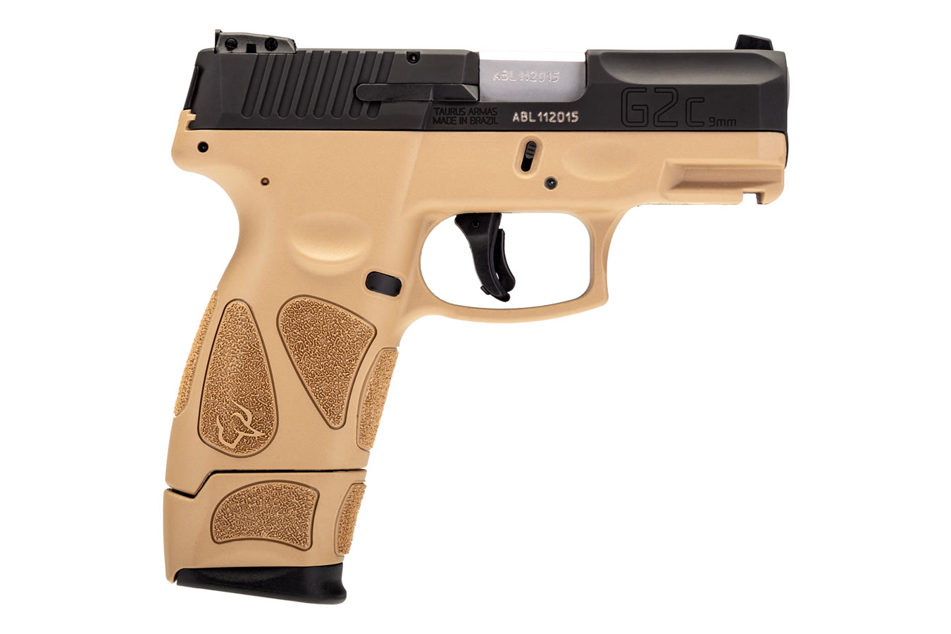 Taurus G2C 9mm Black/Tan Pistol with 17-Round Magazine | Vance Outdoors