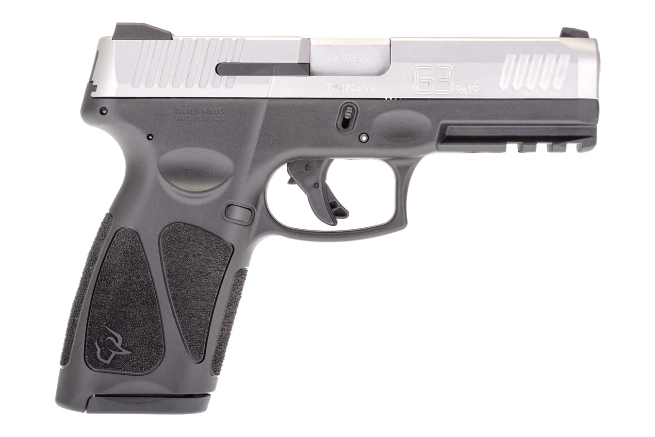 TAURUS G3 9mm Striker-Fired Pistol with Gray Frame and Matte Stainless Slide