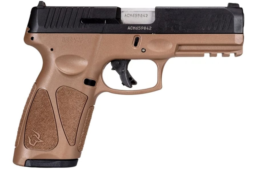 Taurus G3 9mm Full-Size Pistol with Brown Frame (10 Round Model)