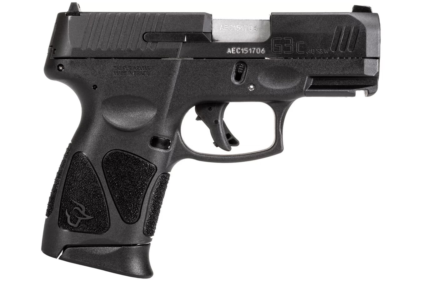 Taurus G3c 9mm Compact Striker-Fired Pistol with Bulldog Range Bag and Six Magazines