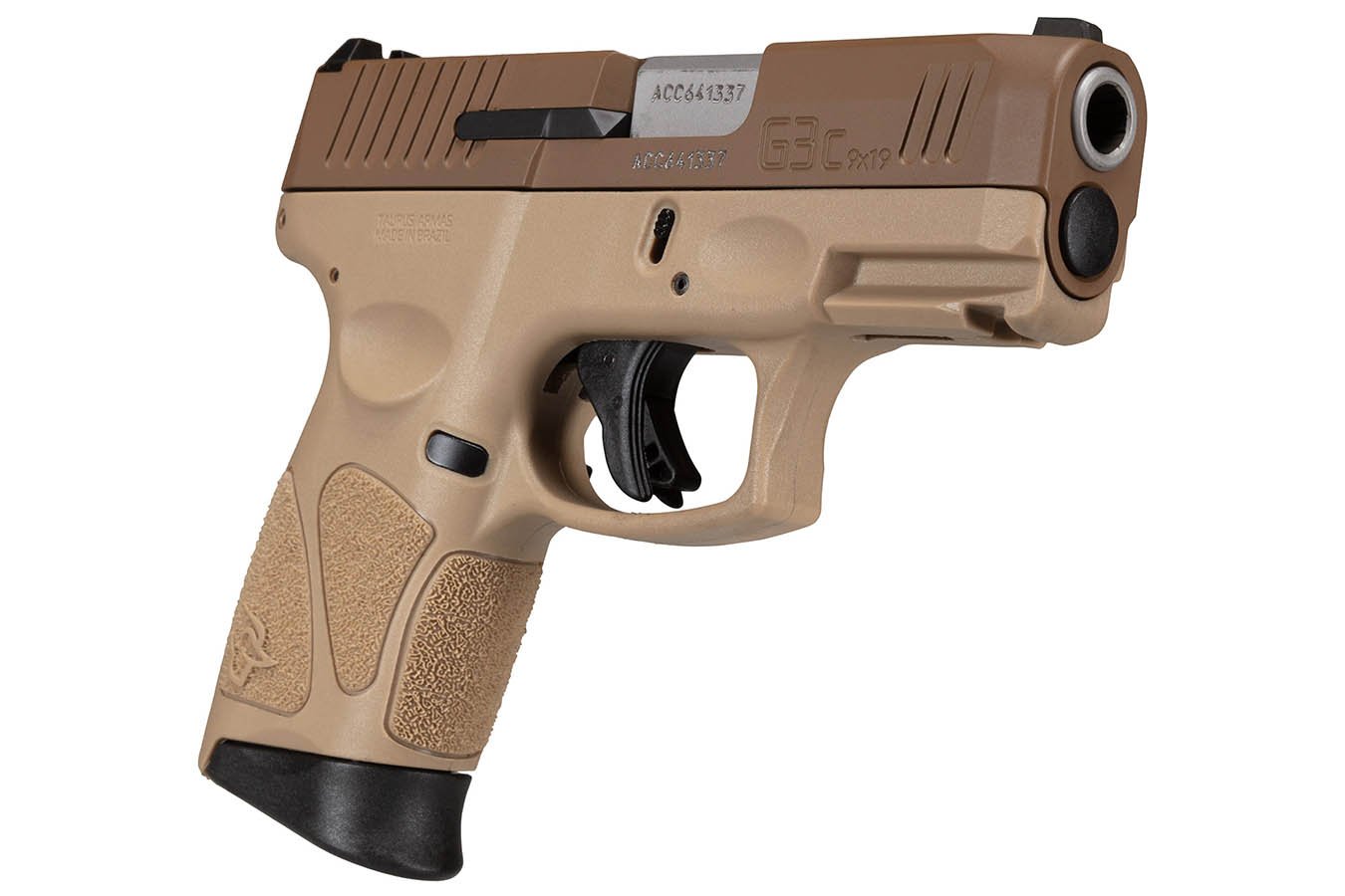 TAURUS G3C 9mm Semi-Auto Pistol with Tan Slide and FDE Frame