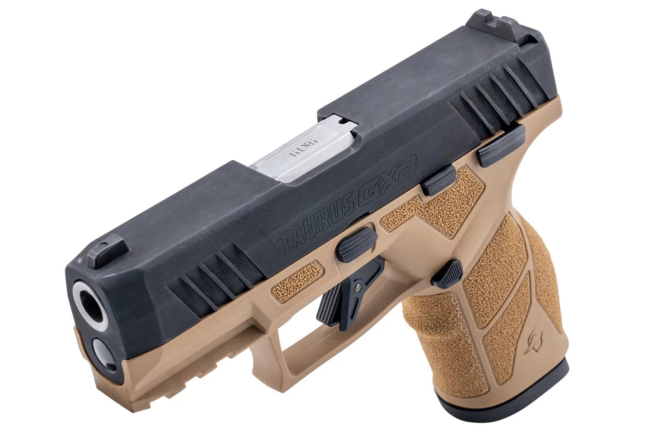 Taurus GX2 9mm Pistol with Black Slide and Tan Frame