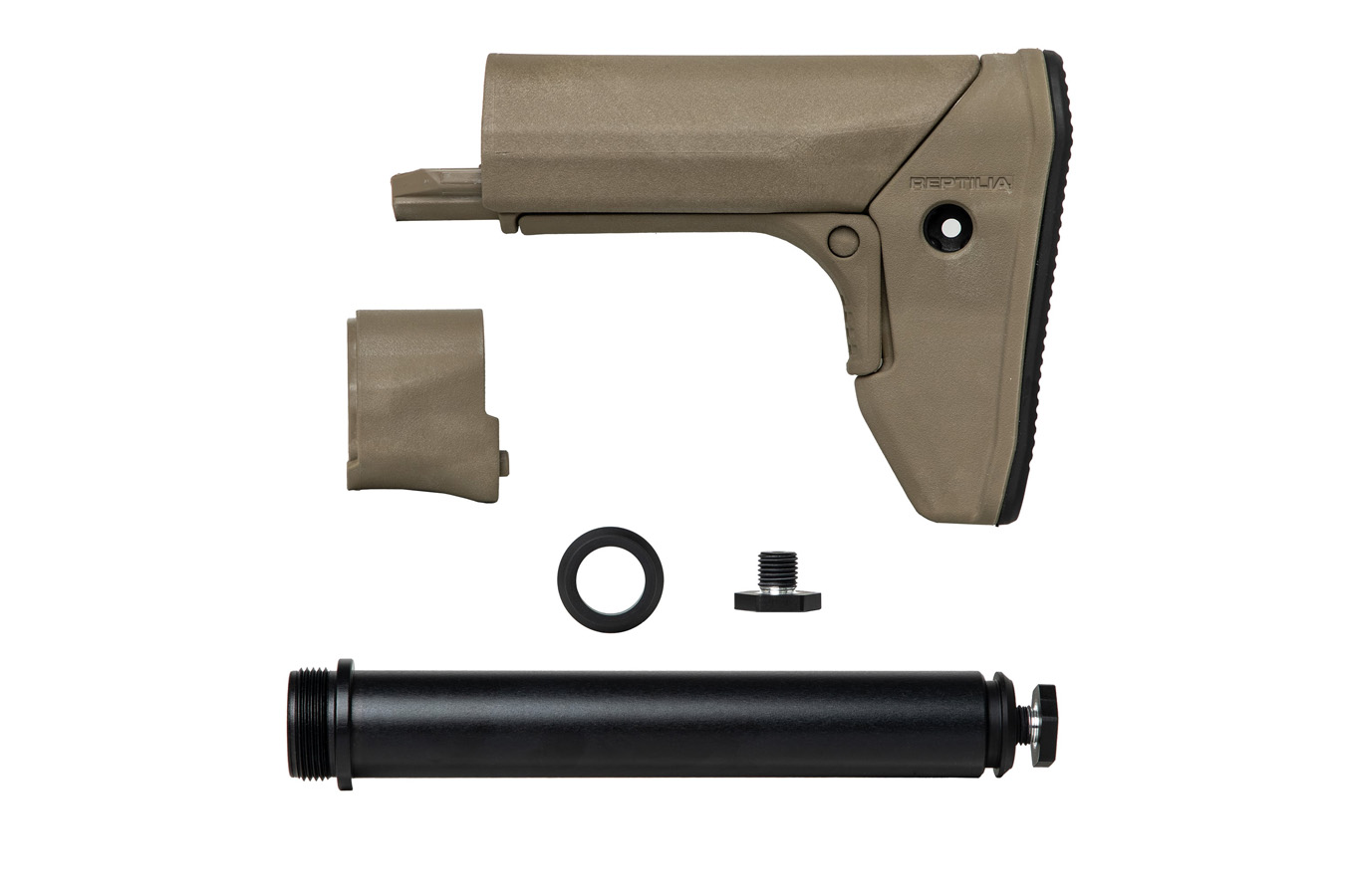 REPTILIA RECC-E Carbine Stock for SR-15/M4/AR-15 Black