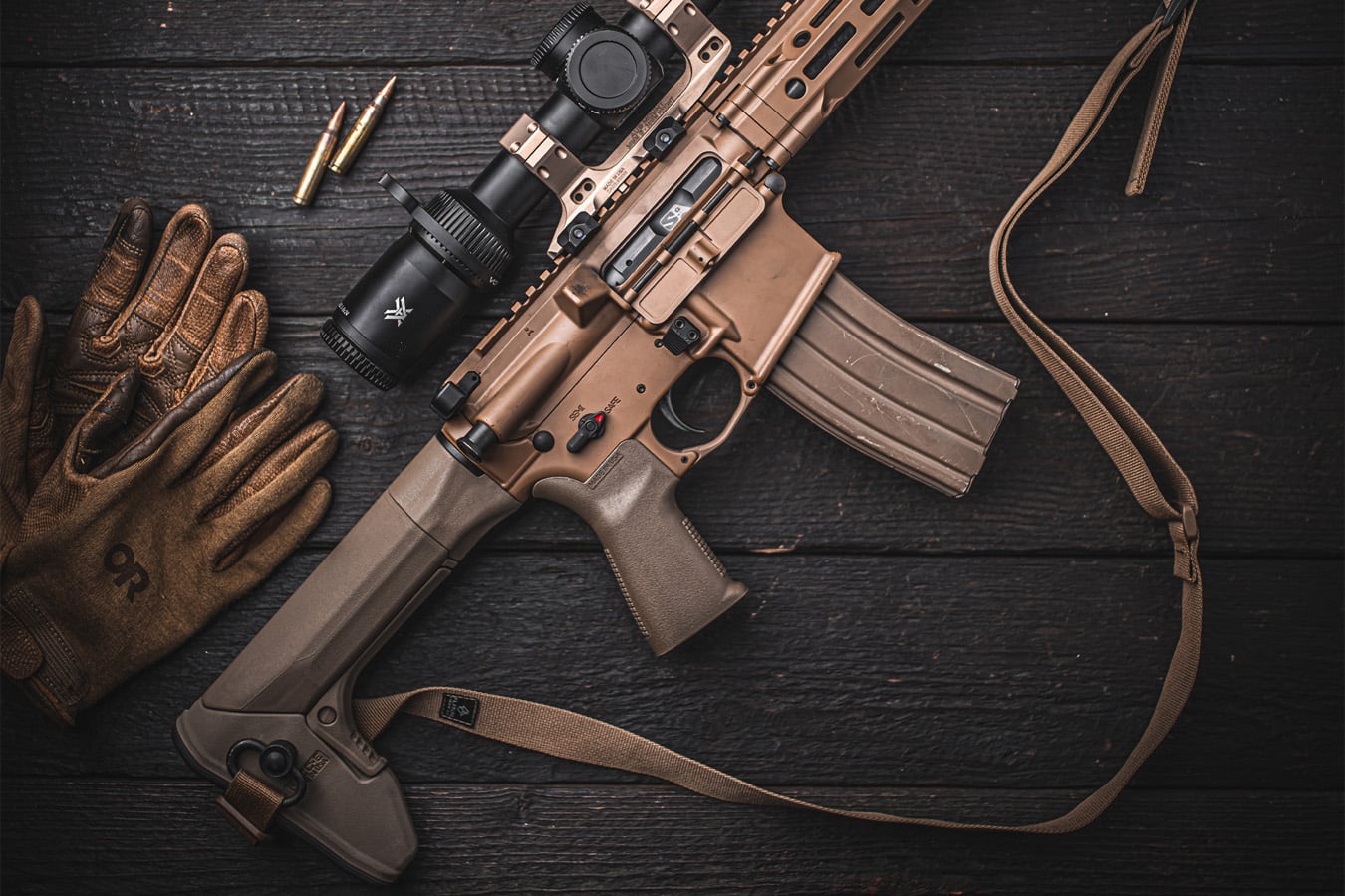 REPTILIA RECC-E Carbine Stock for SR-15/M4/AR-15 FDE