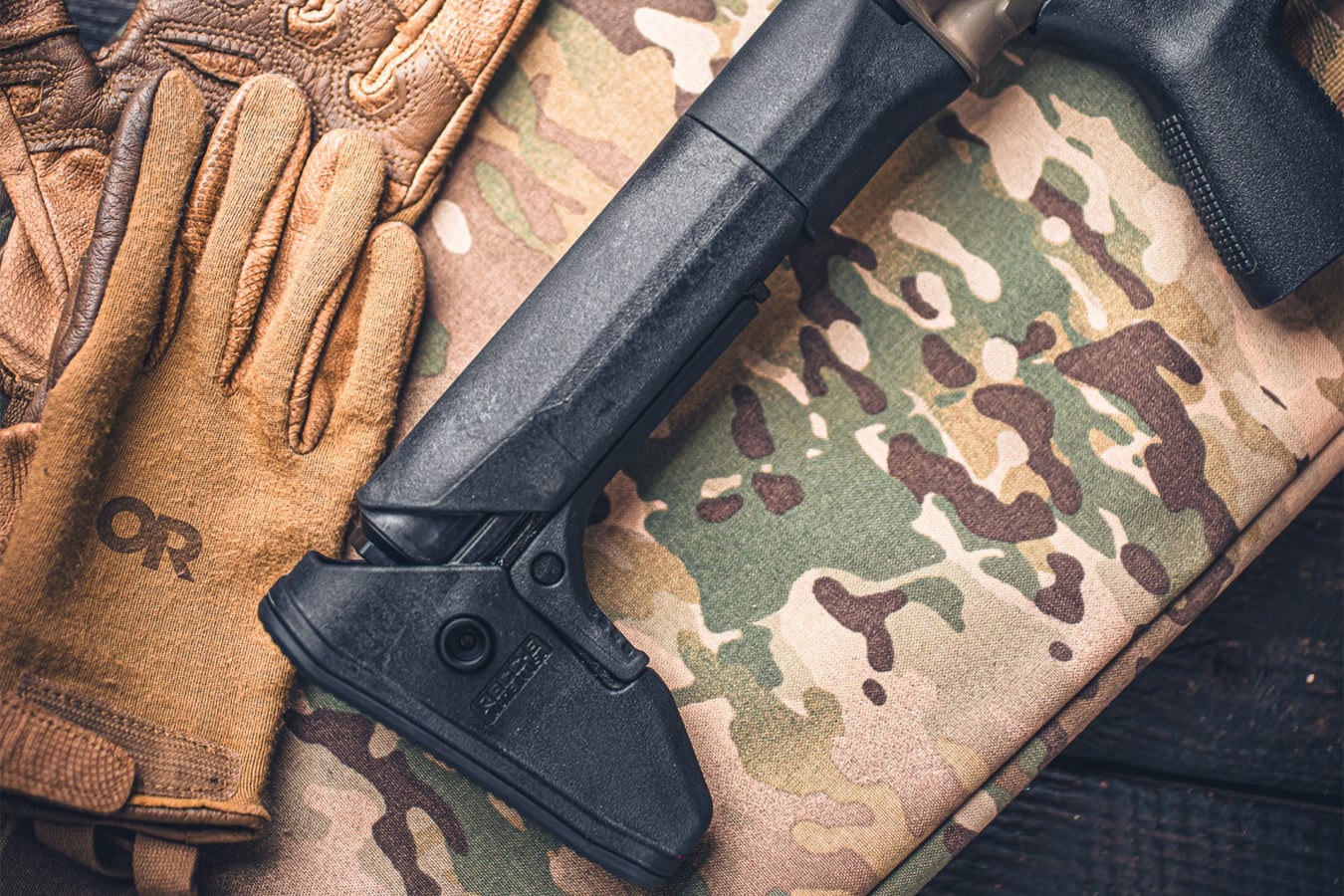 REPTILIA RECC-E Carbine Stock for SR-25/A5/AR-10 Black