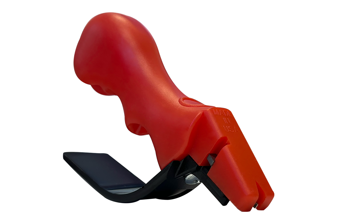 ACCUSHARP Knife/Scissor Hand Held Diamond-Honed Carbide Sharpener, Red