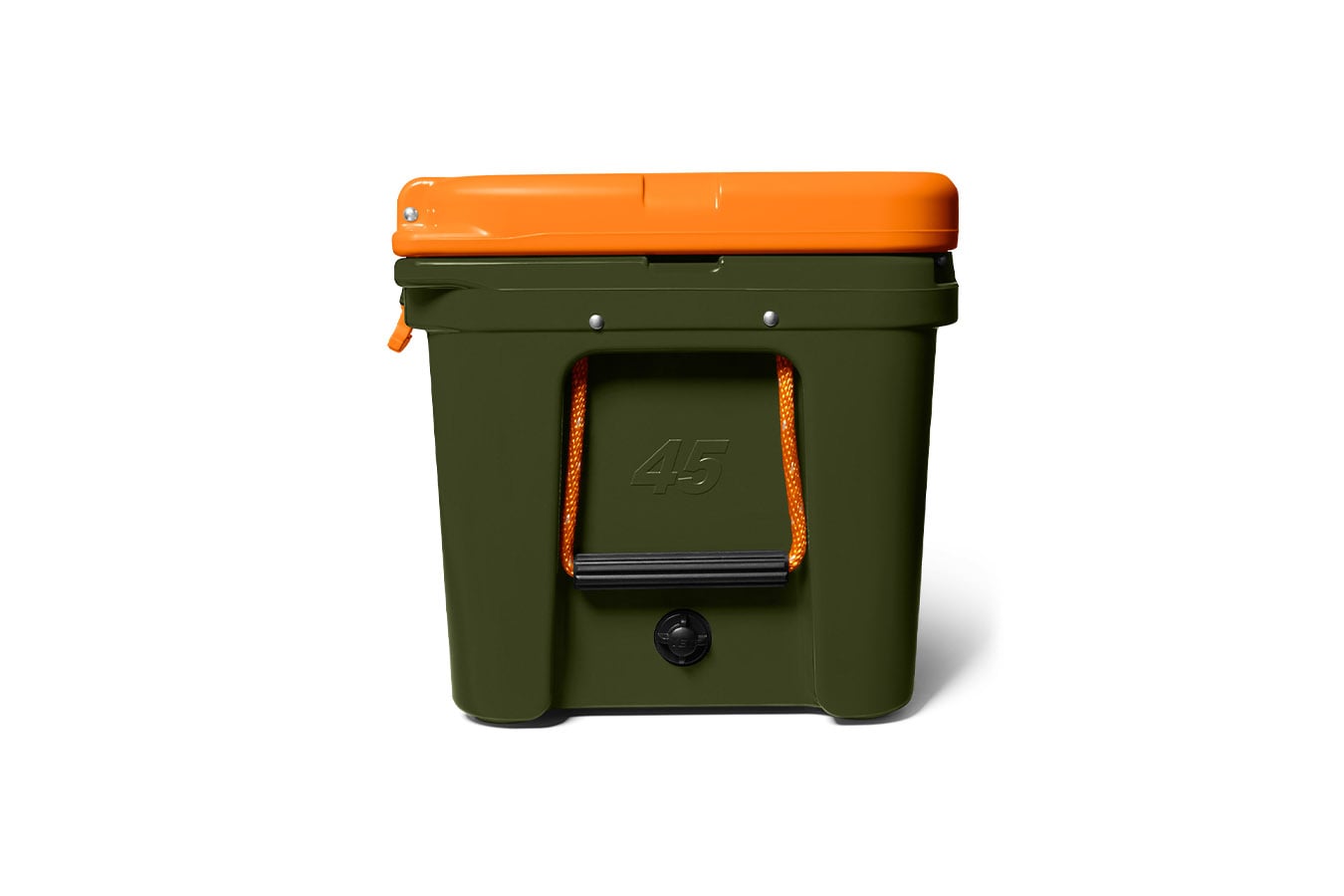 YETI Tundra® 45 Hard Cooler Olive and King Crab Orange