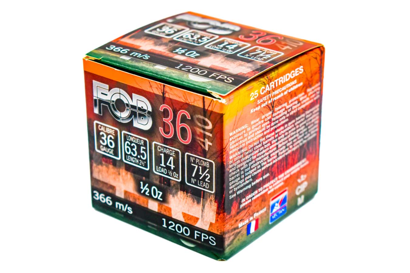 NOBLE 410 Bore 2.5 in 1/2oz 7.5 Shot Shotshell NSI 25/Box
